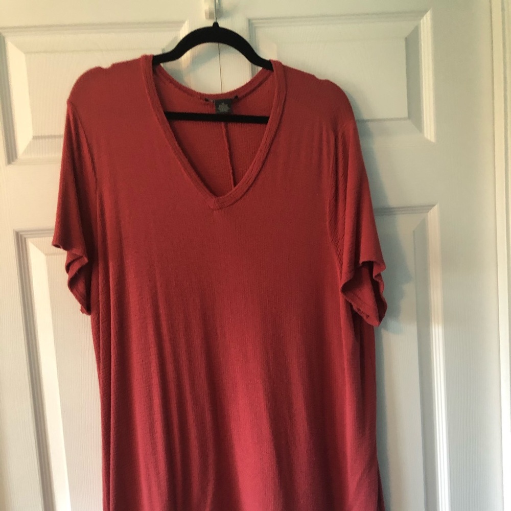 XL Burgundy Adriana Papell shirt